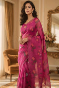Flower Print Saree