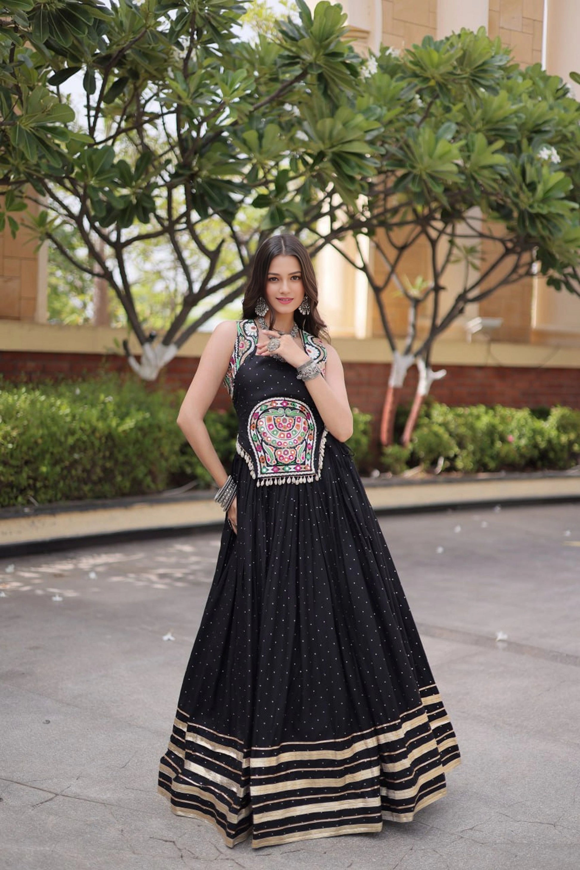 Black Chaniya Choli For Navratri