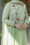 Full Sleeves Pista Anarkali for Women