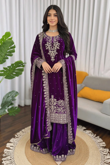 Full sleeves Sharara suit