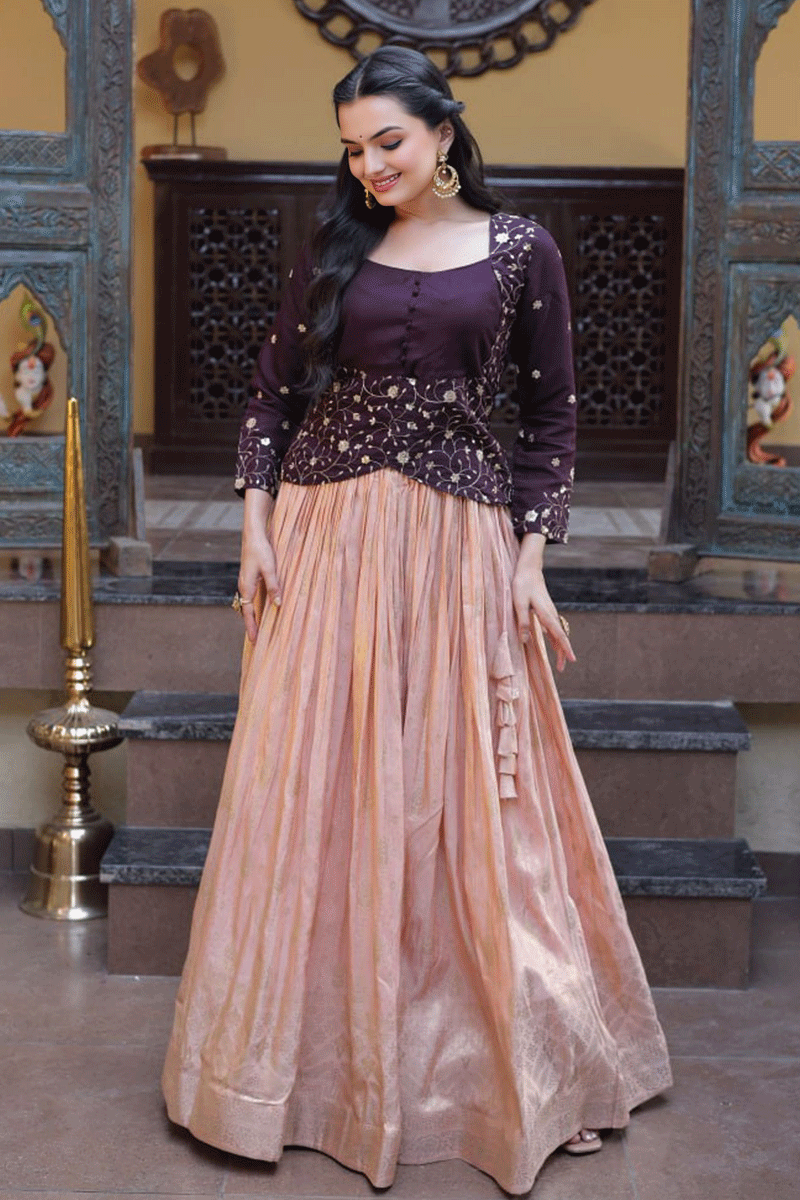 Fully Stitched Embroidery Lehenga Choli