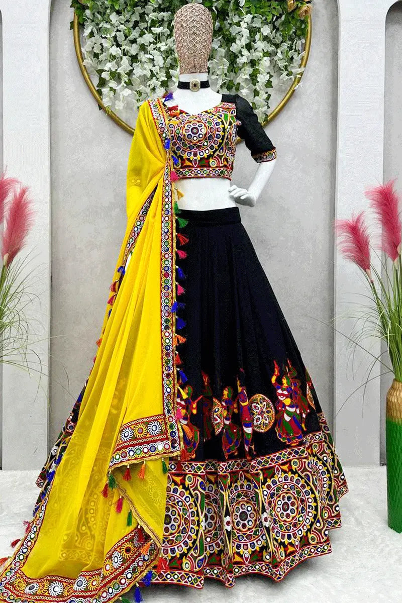 Garba Black Chaniya Choli For Navratri