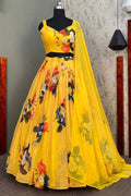 Georgette Lehenga Choli Look