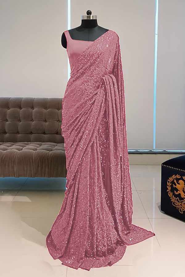 Georgette sequence Bollywood saree