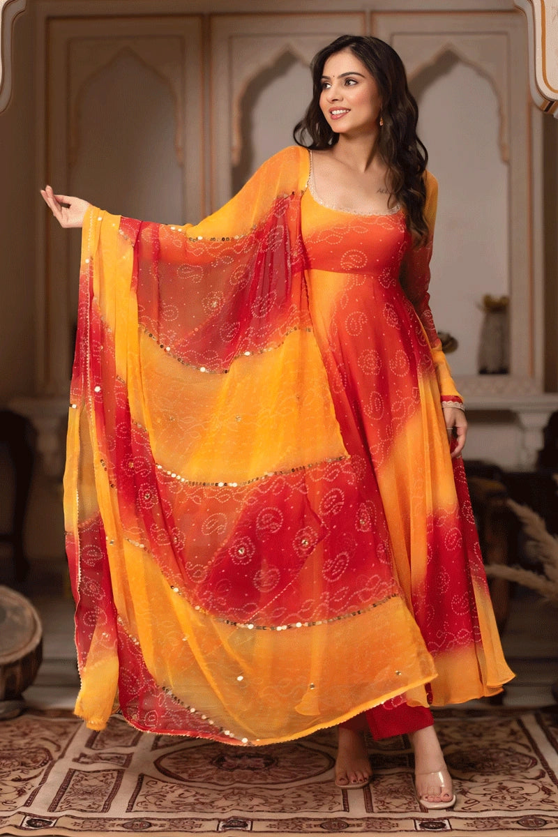 Georgette Anarkali Suit