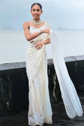 Georgette Handwork Saree