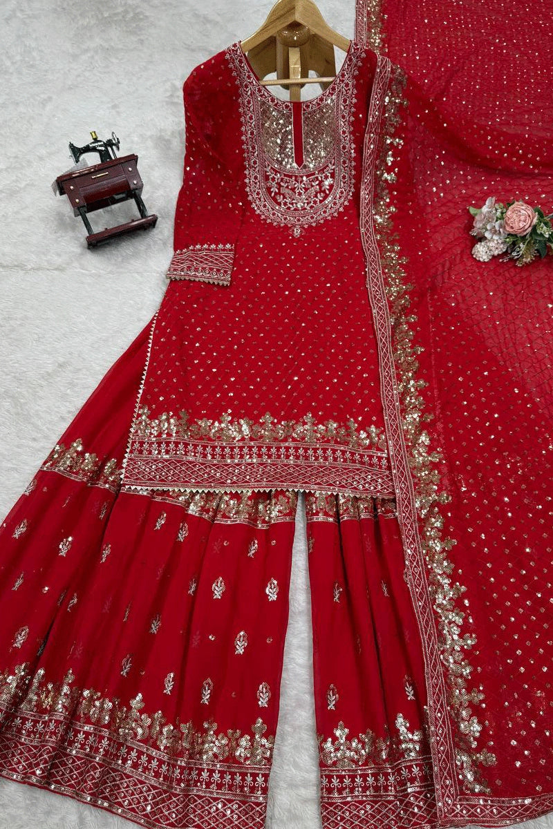 Georgette Party Suit