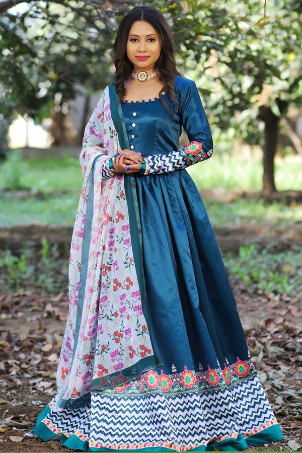 Party Wear Long Gown For Girls - Anaya Designer Studio