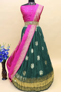 Green Narayanpet haf saree