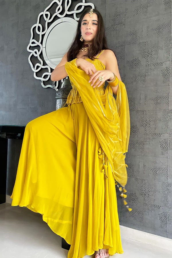 Haldi Ceremony Function Dress For Girl - Anaya Designer Studio