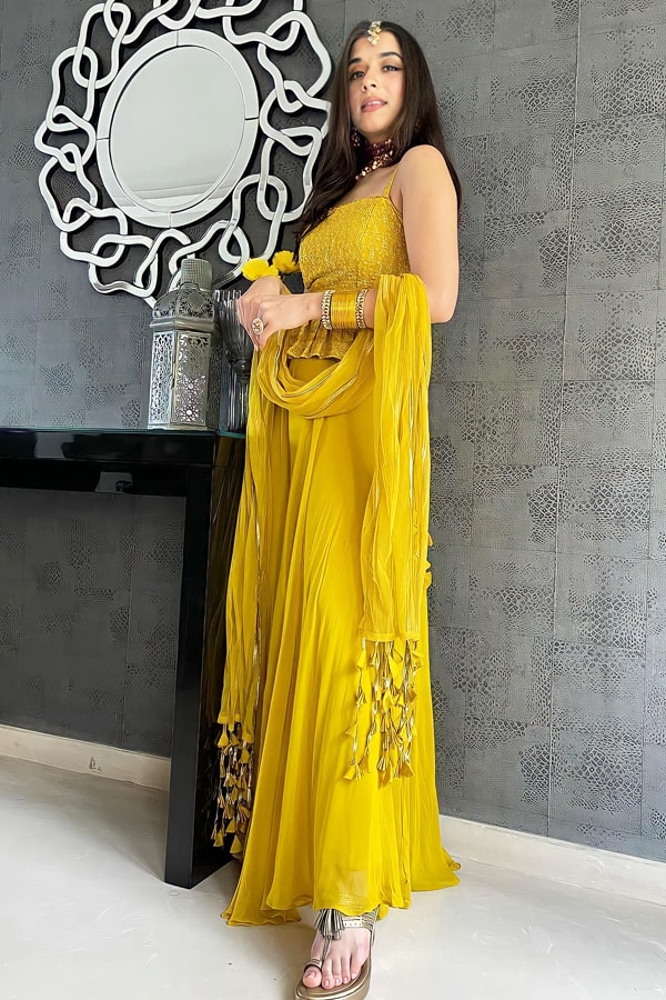 Haldi Ceremony Function Dress For Girl