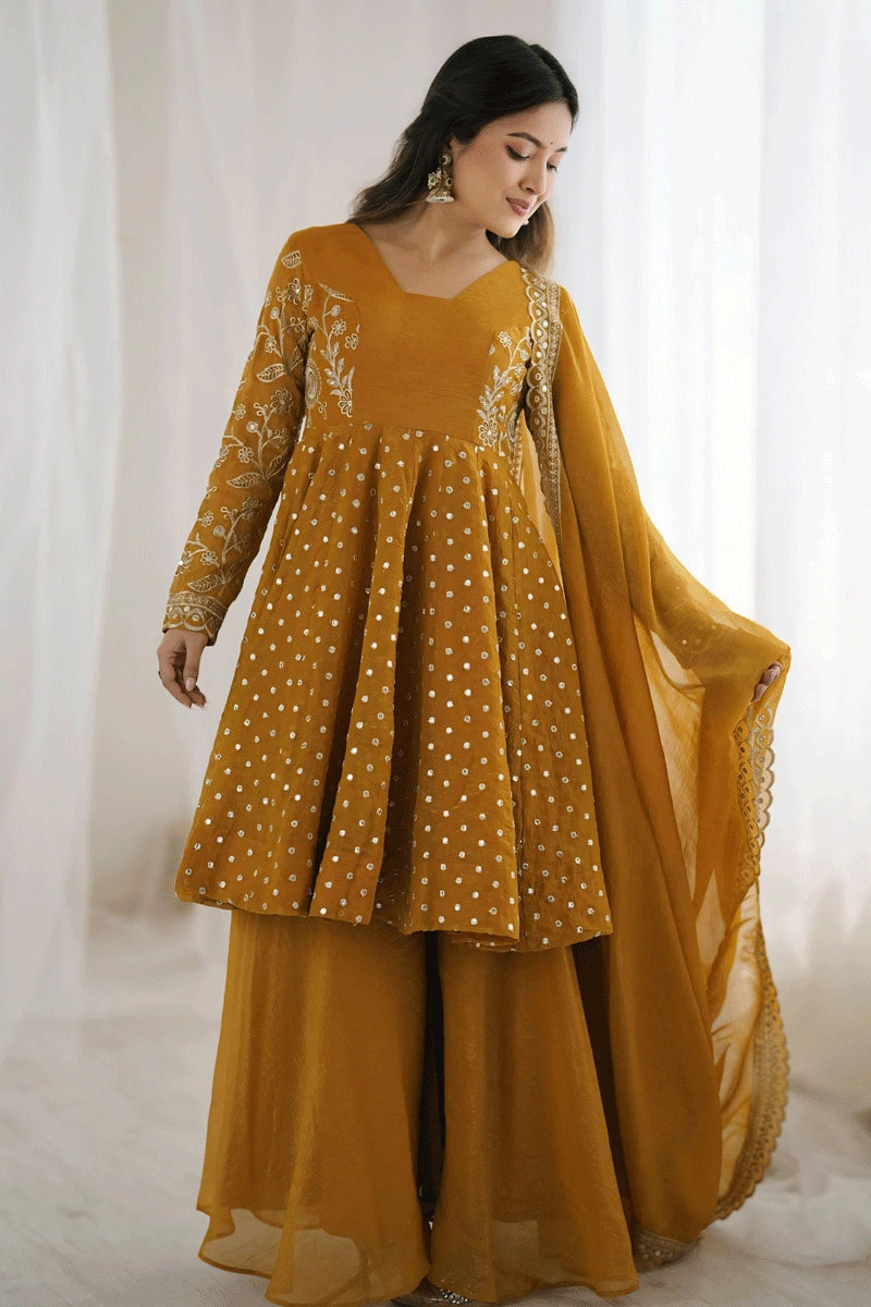 Haldi Function Sharara Suit