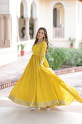 Haldi Special Sleeveless Anarkali Outfit