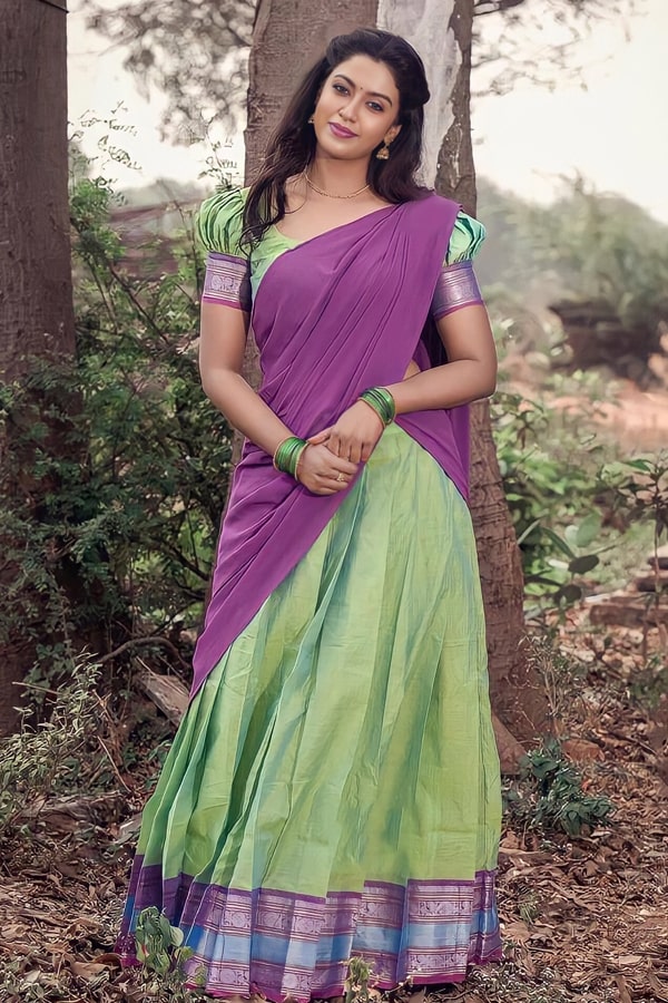 Latest Half Saree South Indian Design 2022 - Anaya Designer Studio