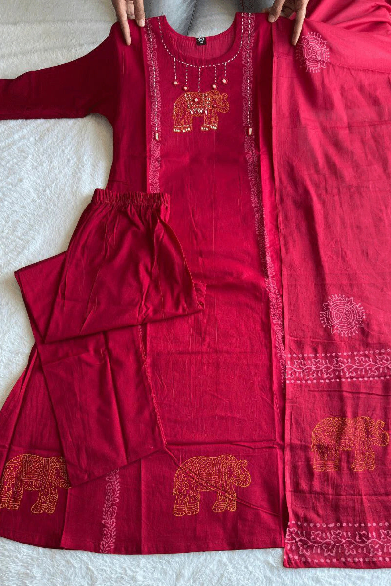 Hand Work Real Mirror  Designer Dress 