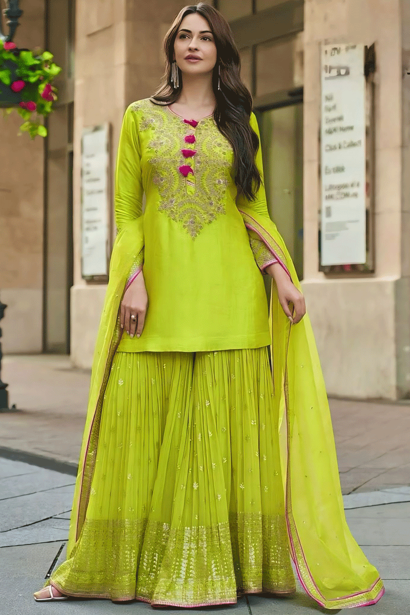 Wedding Wear Sharara Suit