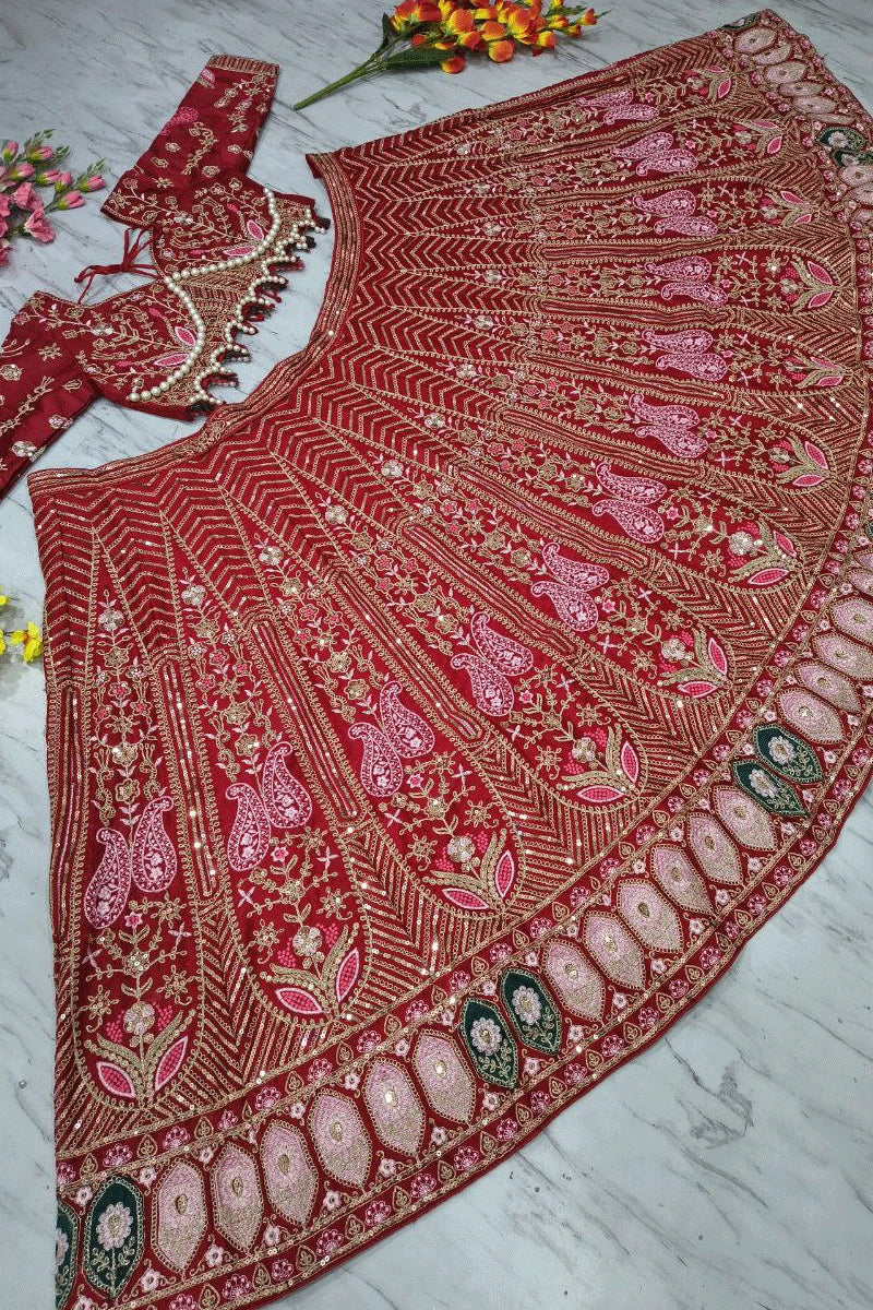 Heavy Embroidery Work Lehenga Choli 