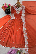 Heavy Flair Anarkali Dress With Dupatta 