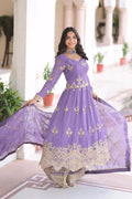 Heavy Flair Anarkali Dress With Dupatta With sequence 