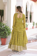 Heavy Flair  Gown With Dupatta