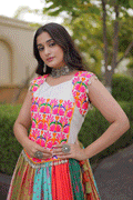 Heavy Flair Mirror Work Chaniya Choli