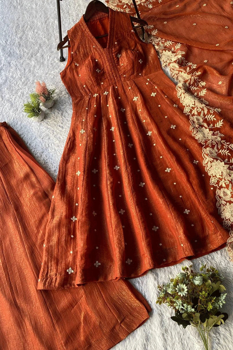 Heavy Flair Sharara dress With Dupatta 