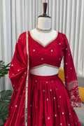 Heavy border work lehenga