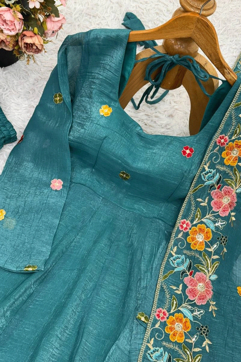 Heavy embroidery Anarkali