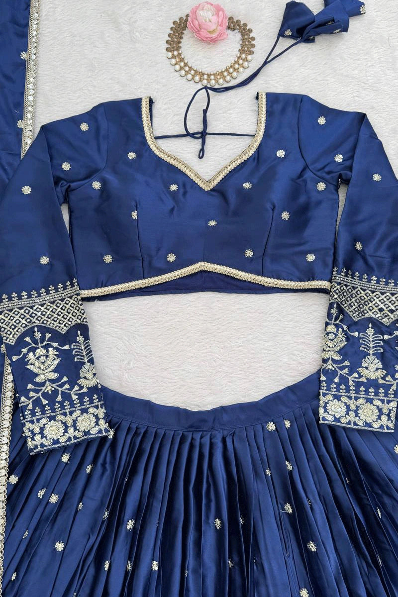 Heavy embroidery bridal lehenga