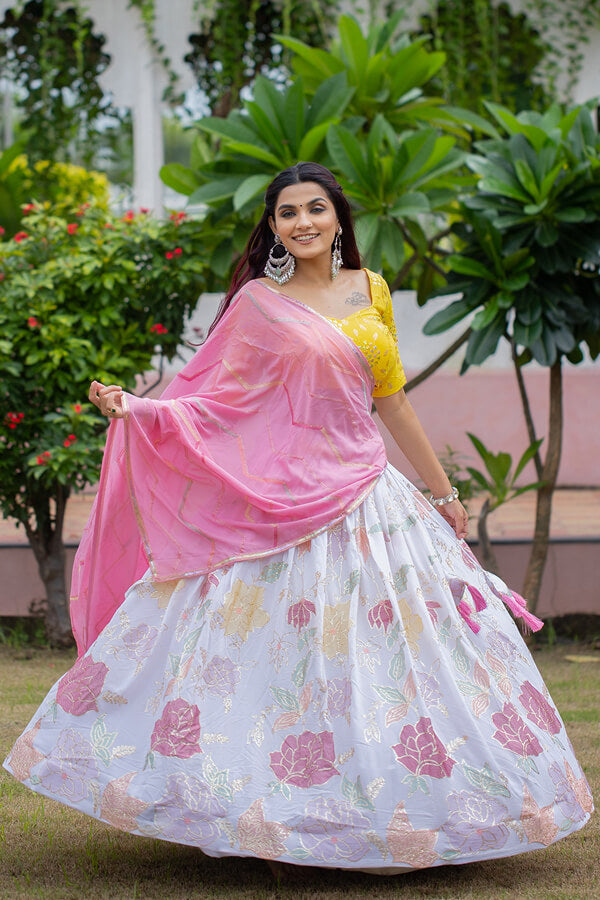 Latest Traditional Kerala Engagement Lehenga Choli Design - Anaya Designer Studio
