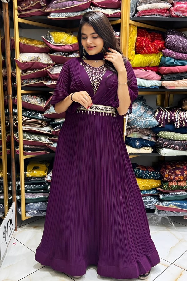 Indian Designer Long Gown Design For Women - Anaya Designer Studio