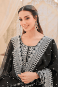 Iqra Aziz black lehenga for wedding