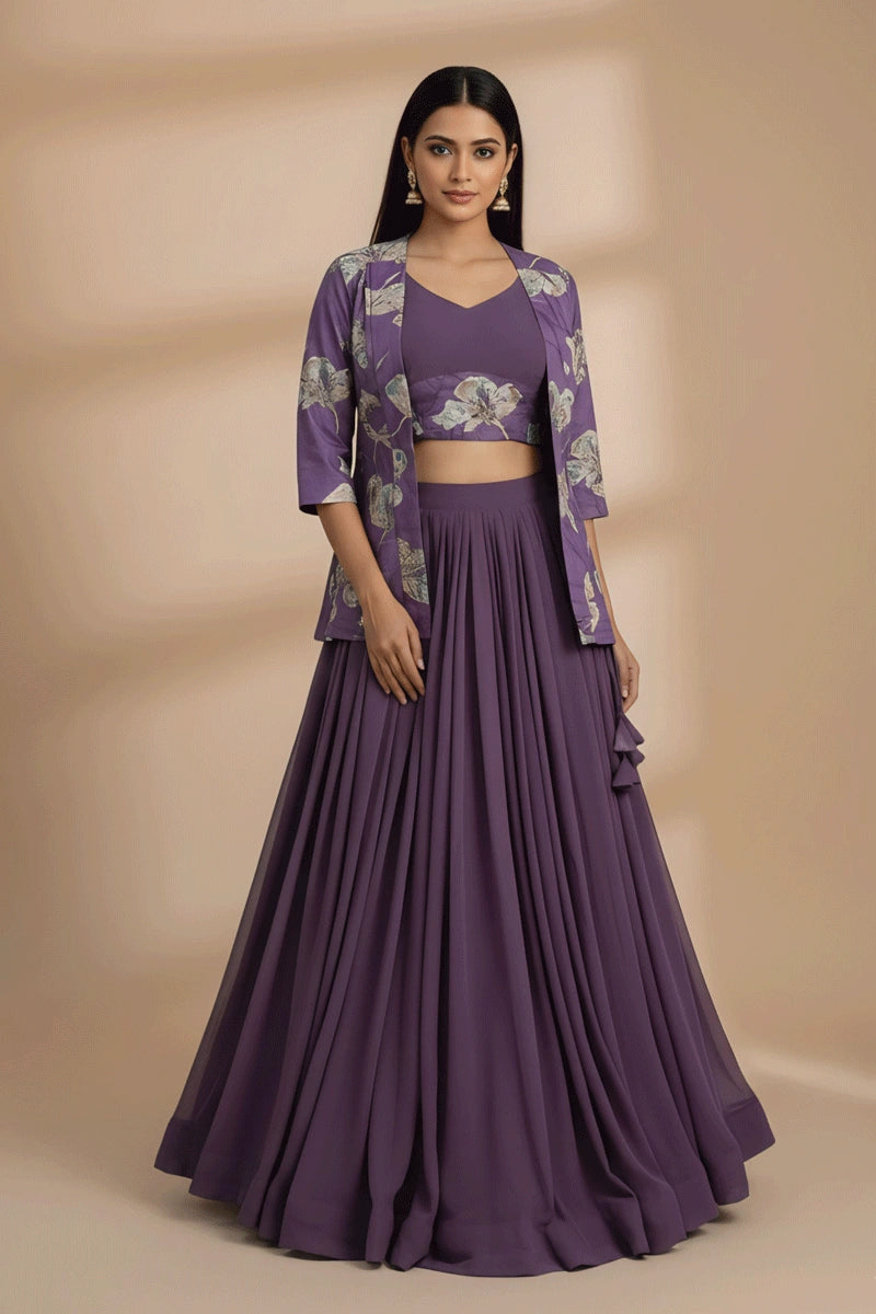 Jacket style lehenga