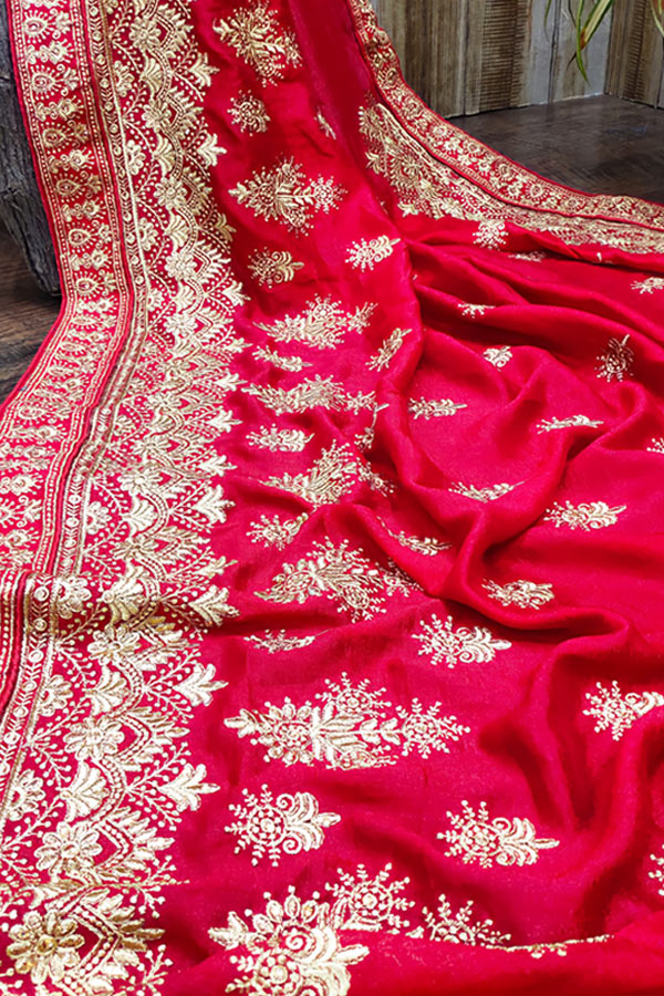 Karva chauth Special saree 2021 online Red - Anaya Designer Studio