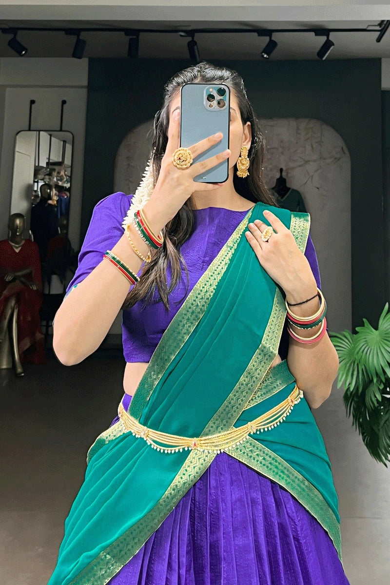 Kerala traditional lehenga saree