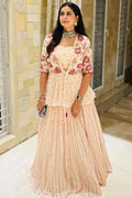 Kinjal Dave off white lehenga choli