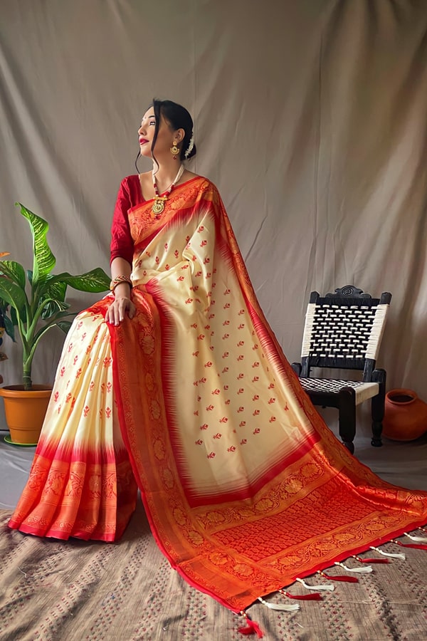 Kolkata durga puja saree online 2021 Look - Anaya Designer Studio