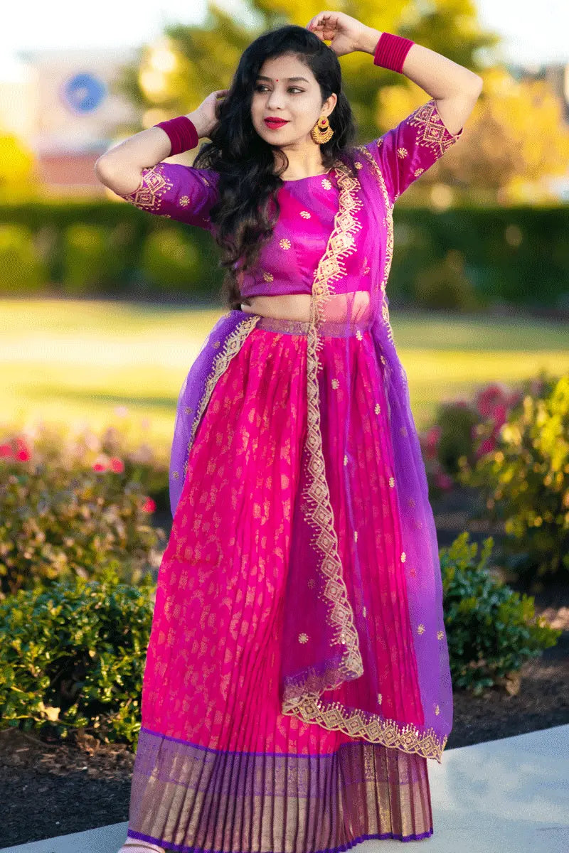 Trendy Half Saree Designs 2023