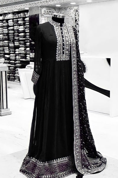 Latest Indian wedding party dresses 2021 Black Maroon