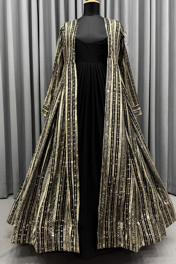 New Latest Indian Long Jacket Gown For Girls - Anaya Designer Studio New Latest Indian Long Jacket Gown For Girls - Anaya Designer Studio