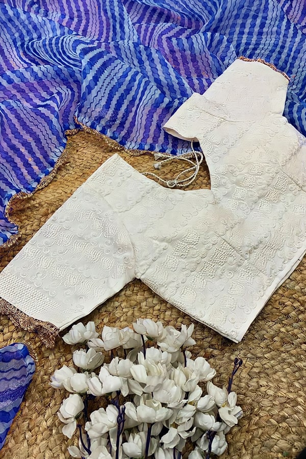 Latest Leheriya Silk Saree For Girls - Anaya Designer Studio