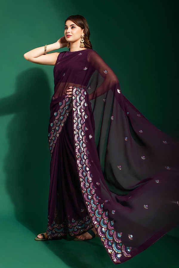 Latest Modern Reception Sarees For Bride 2023 - Anaya Designer Studio