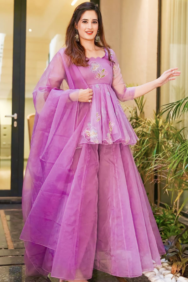 Latest Modern Sharara Suit For Party Wear - Anaya Designer Studio