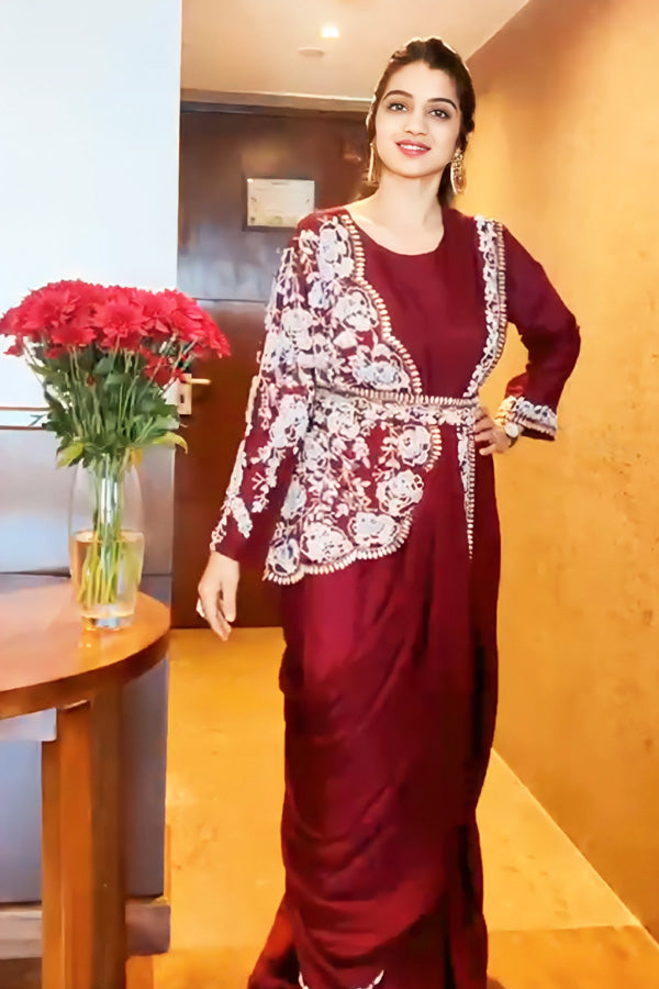 Latest Modern Wedding Saree With Jacket For Girls - Anaya Designer Studio