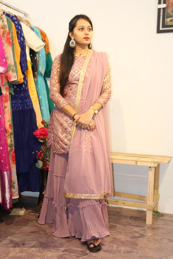 Latest Modern simple Sharara plazo design 2021 - Anaya Designer Studio