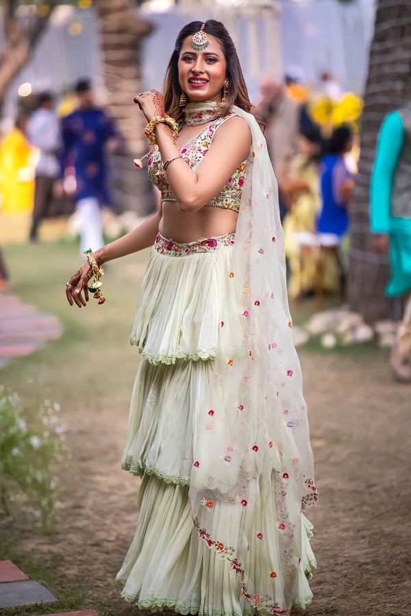 Latest Multi layered Lehenga designs 2022 - Anaya Designer Studio