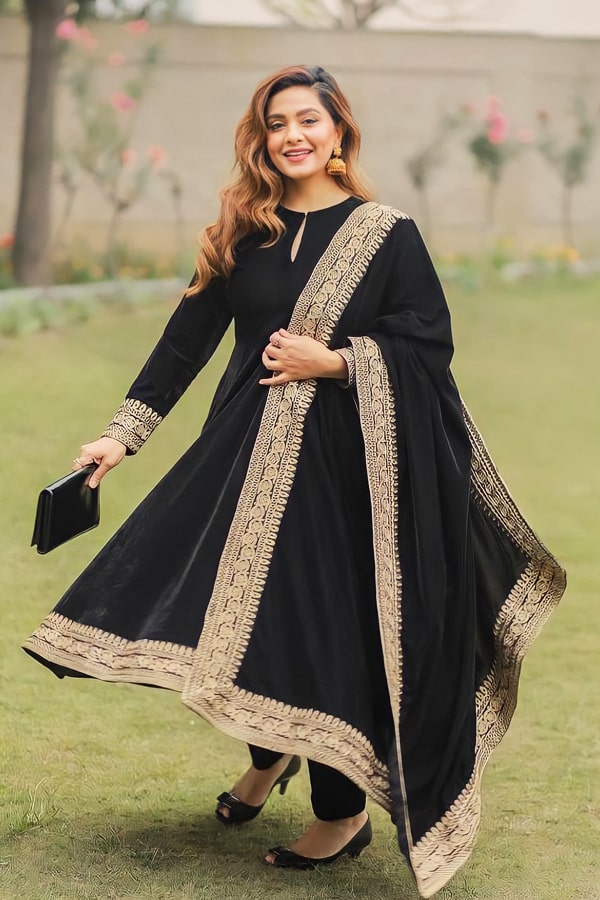 Latest Party Wear Gown With Dupatta For Women 2022 - Anaya Designer Studio