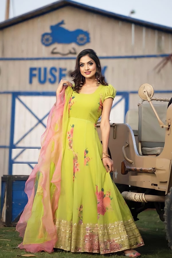 Latest Party Wear Long Gown For Girls In 2021-2022 - Anaya Designer Studio