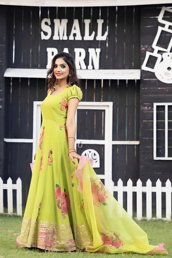 Latest Party Wear Long Gown For Girls In 2021-2022 - Anaya Designer Studio