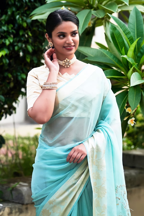 Latest Partywear new saree designs 2021 - Anaya Designer Studio